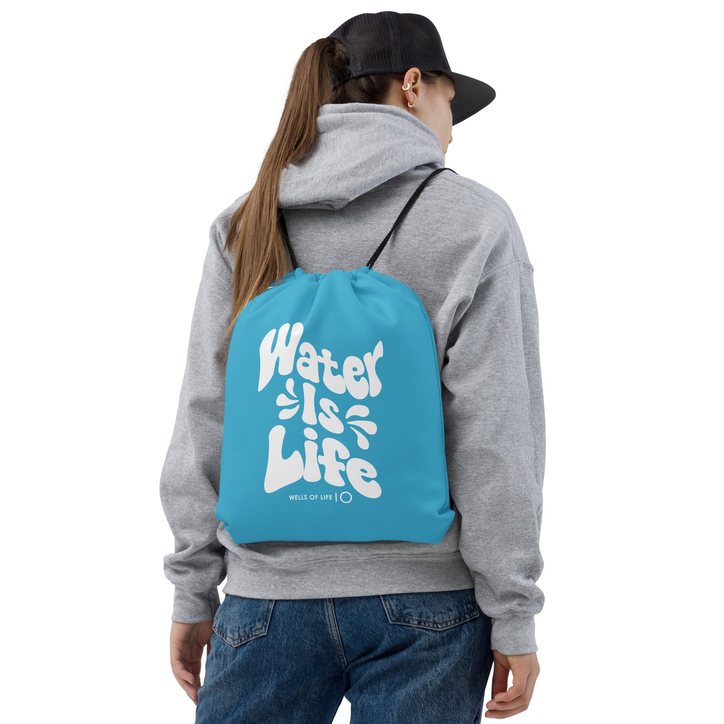 Water Is Life Drawstring Bag