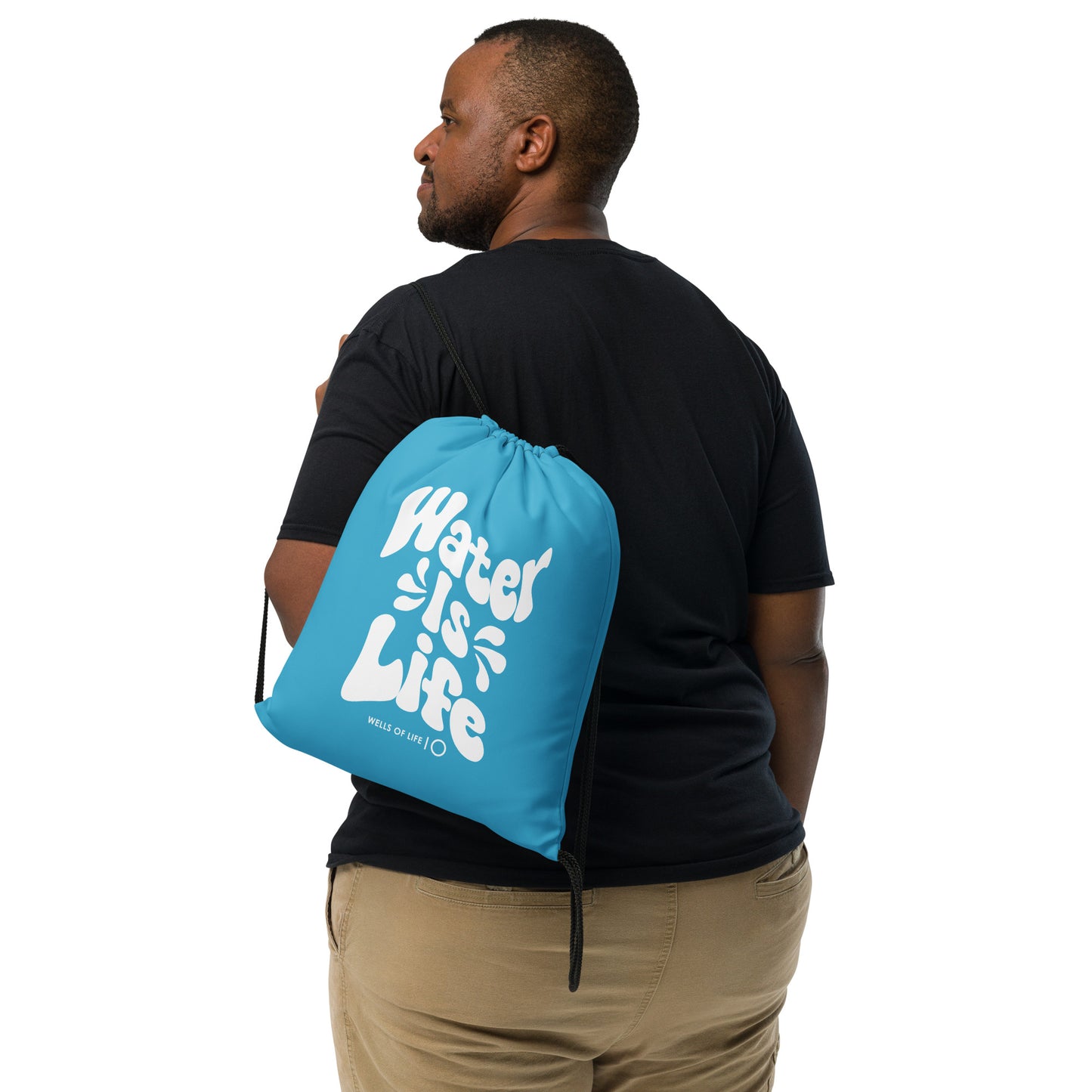 Water Is Life Drawstring Bag