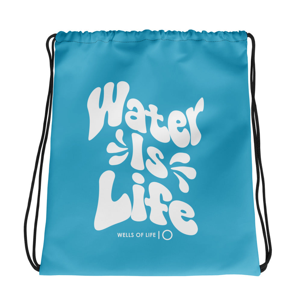 Water Is Life Drawstring Bag