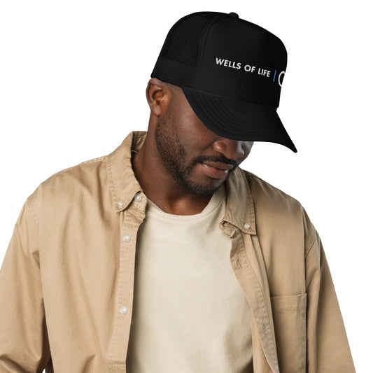 Wells Of Life Logo Foam Trucker Cap