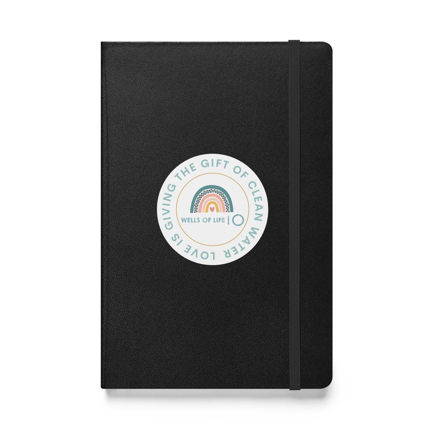 Love Is Giving The Gift of Clean Water Hardcover Bound Notebook