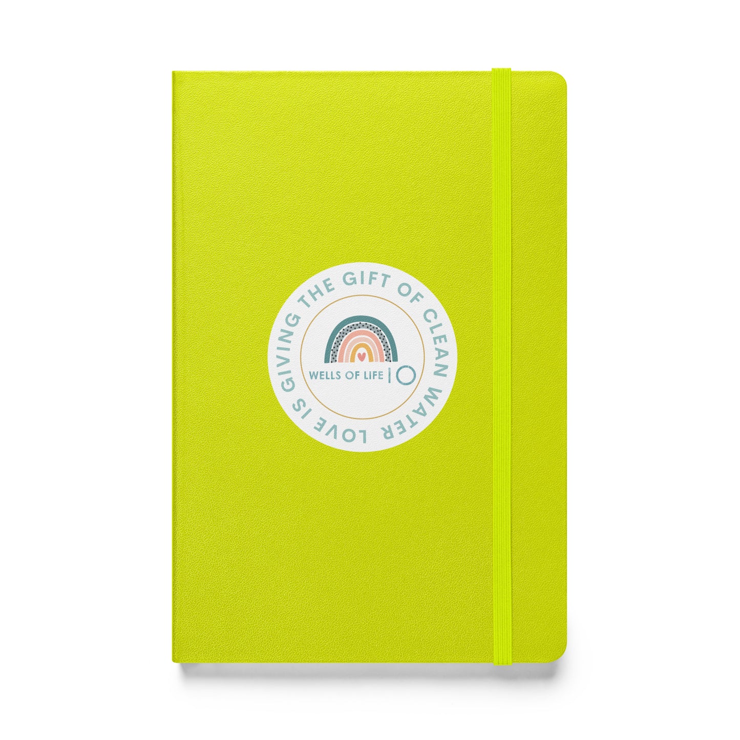 Love Is Giving The Gift of Clean Water Hardcover Bound Notebook