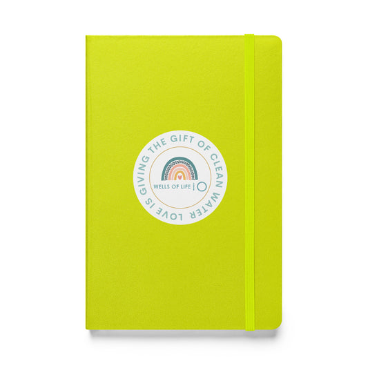 Love Is Giving The Gift of Clean Water Hardcover Bound Notebook