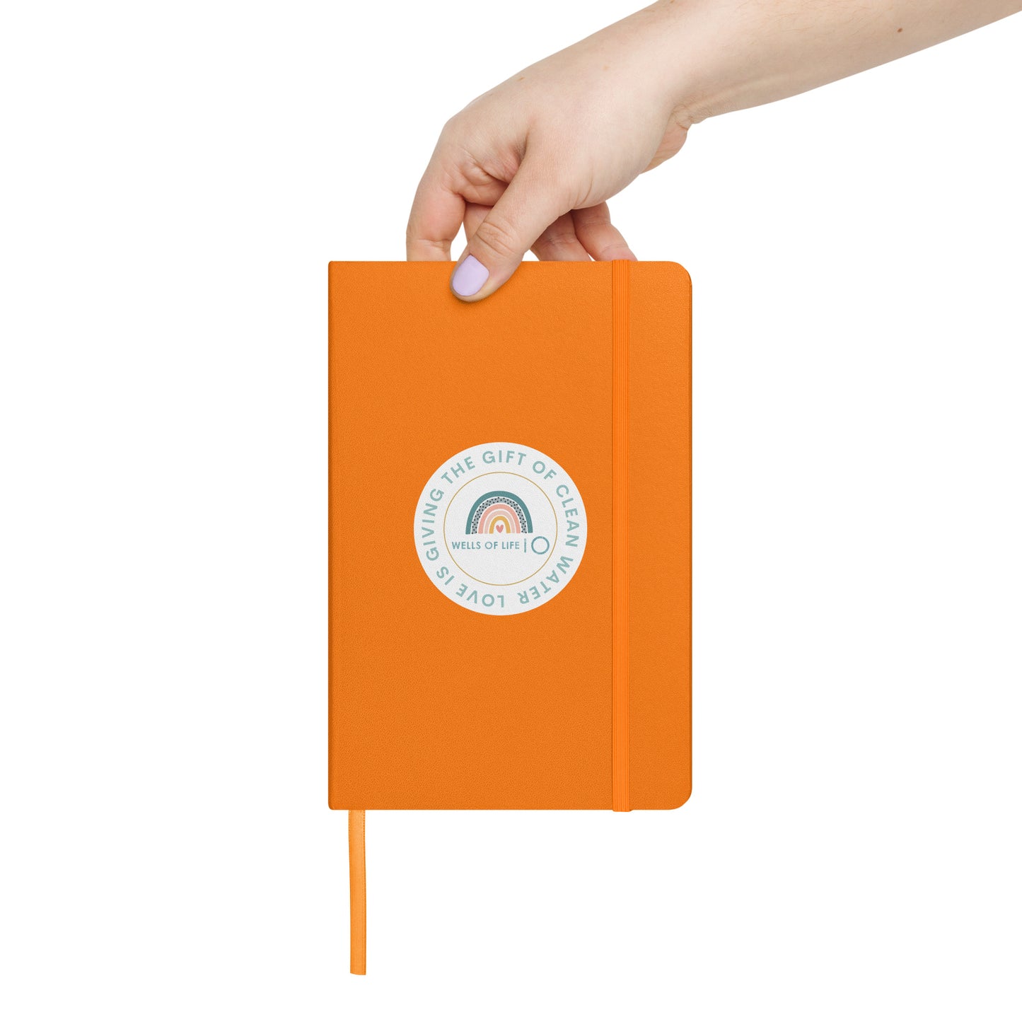 Love Is Giving The Gift of Clean Water Hardcover Bound Notebook