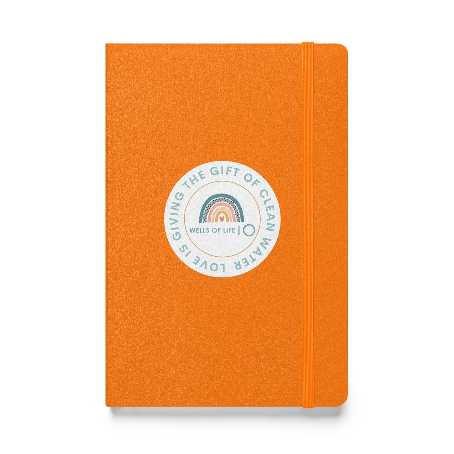 Love Is Giving The Gift of Clean Water Hardcover Bound Notebook