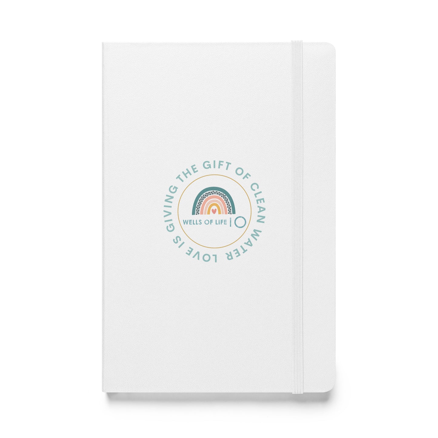 Love Is Giving The Gift of Clean Water Hardcover Bound Notebook