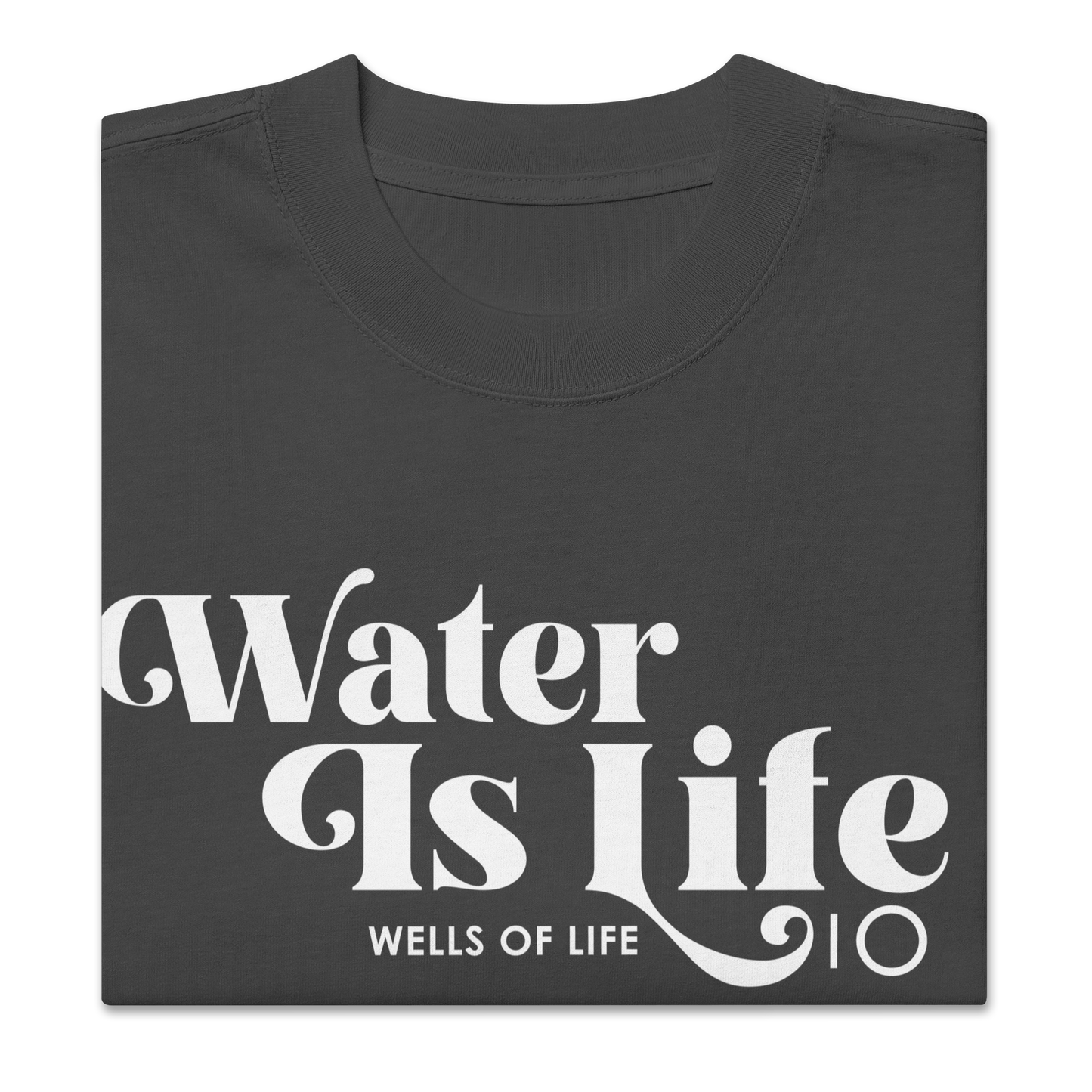 Water Is Life Fancy - Oversized faded t-shirt
