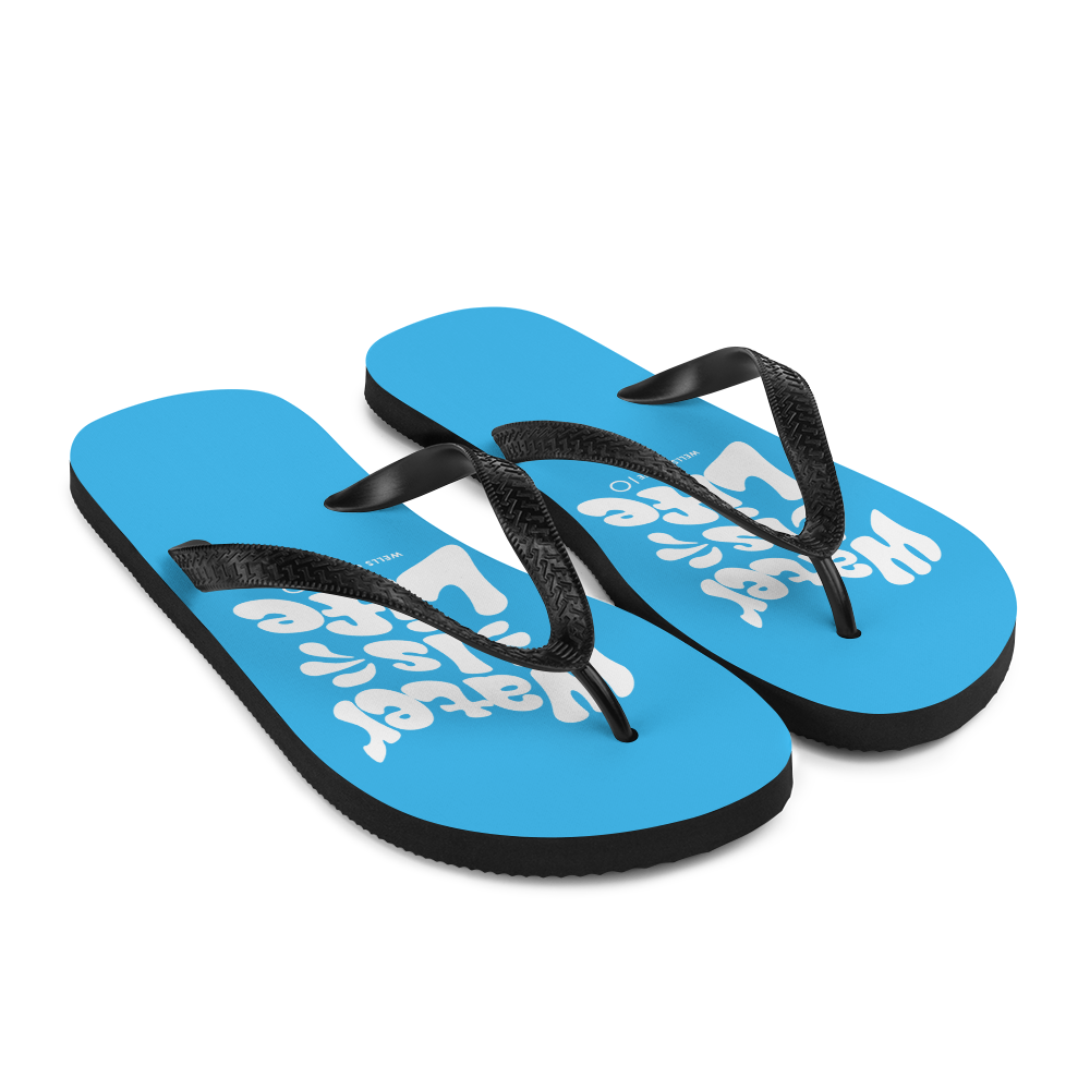 Water Is Life Custom Unisex  Flip-Flops
