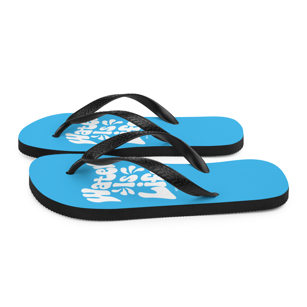 Water Is Life Custom Unisex  Flip-Flops