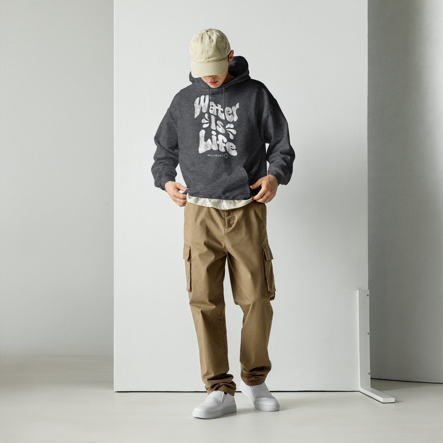 Water Is Life Vintage Print Unisex Hoodie