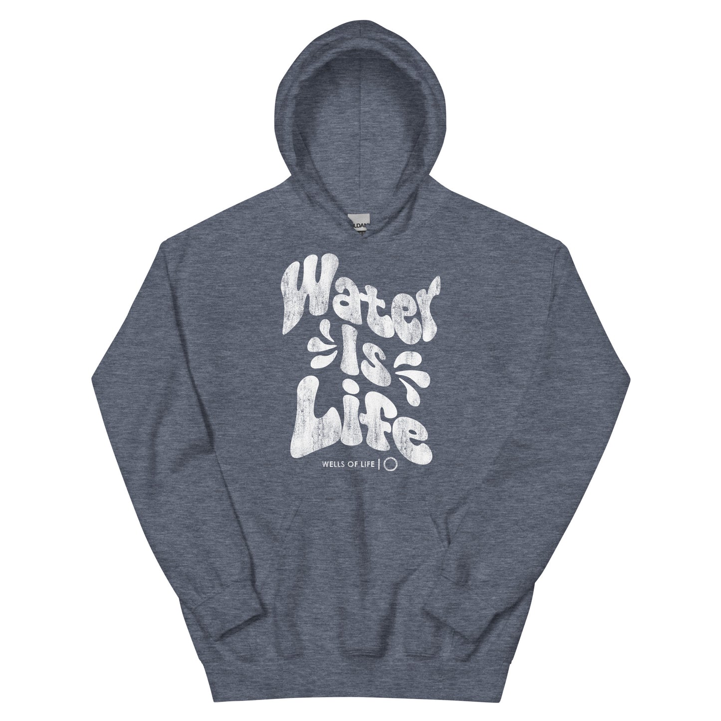 Water Is Life Vintage Print Unisex Hoodie