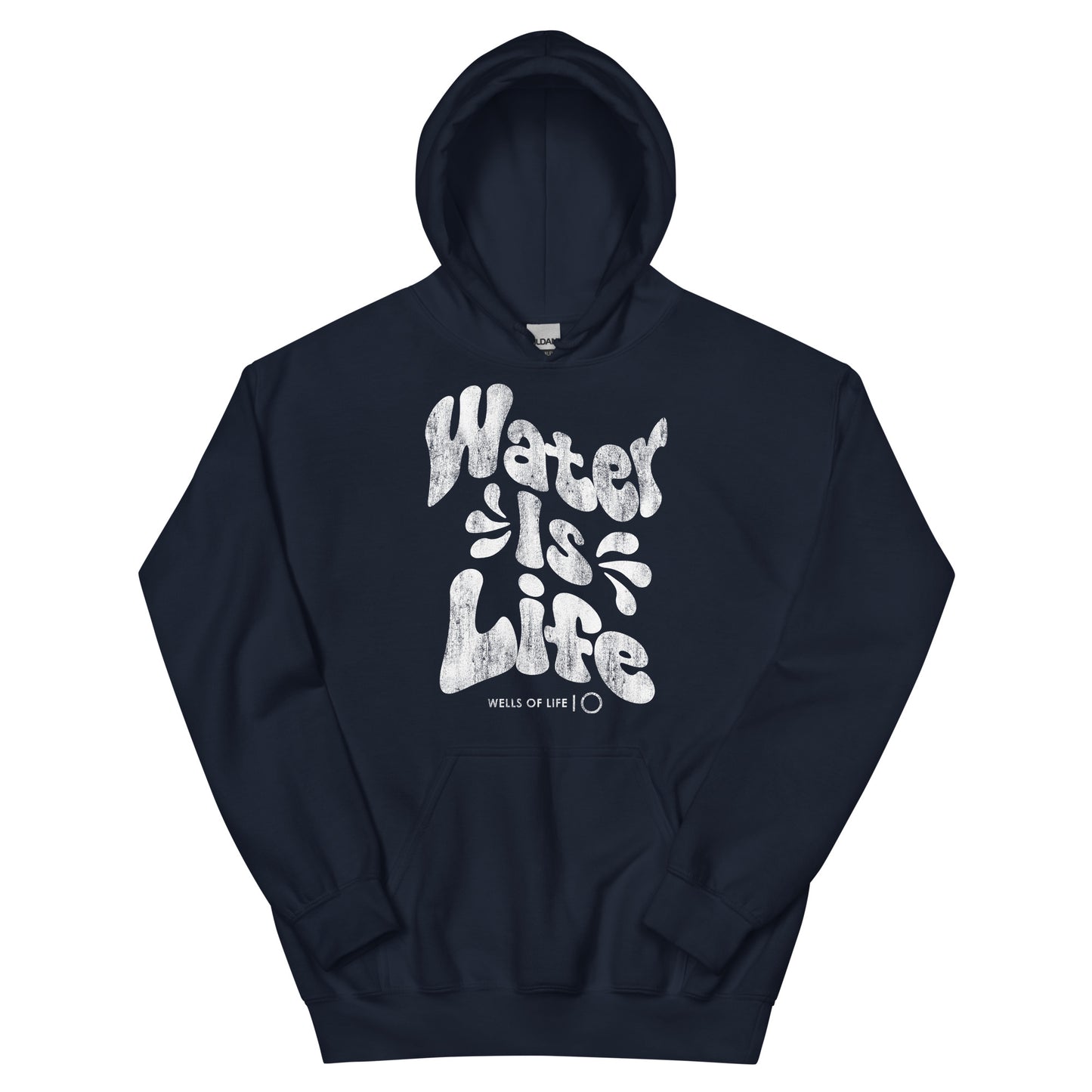 Water Is Life Vintage Print Unisex Hoodie