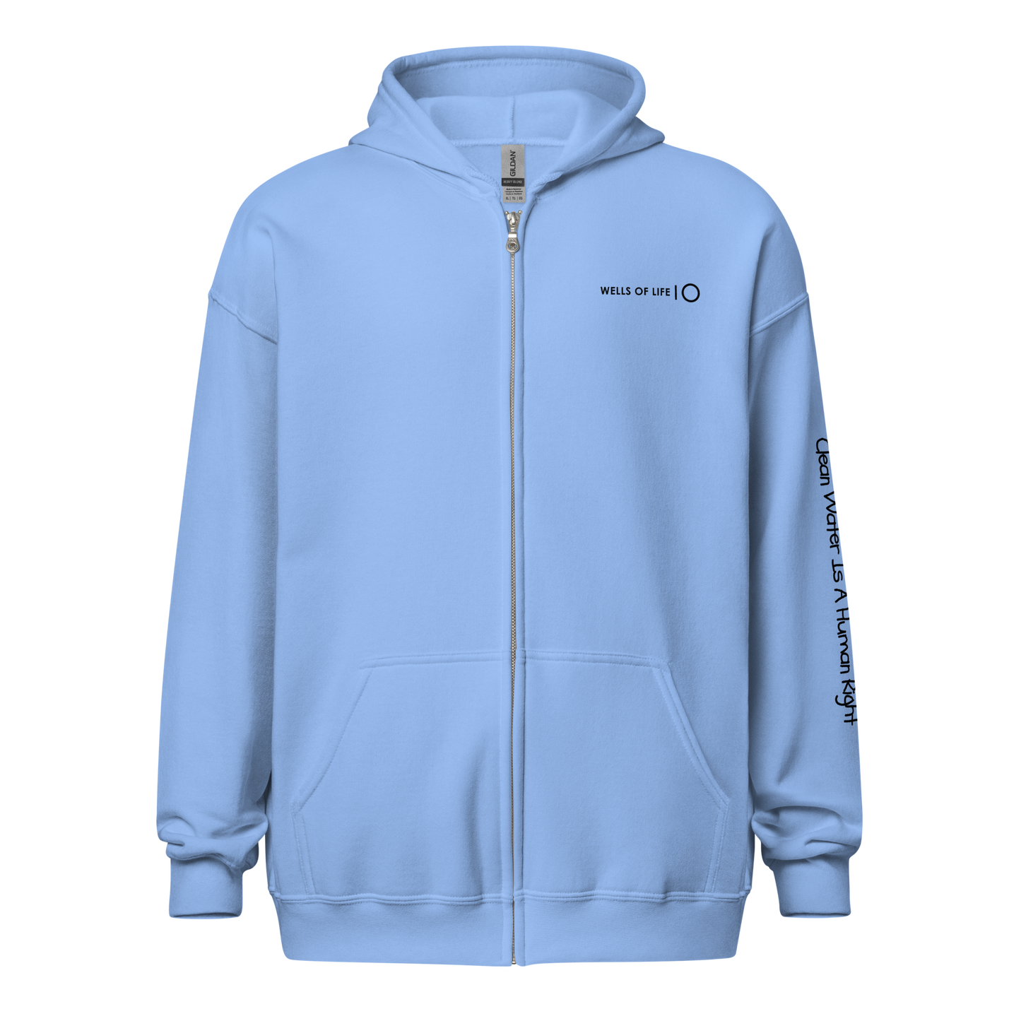 Clean Water Is A Human Right Unisex Heavy Blend Zip Hoodie