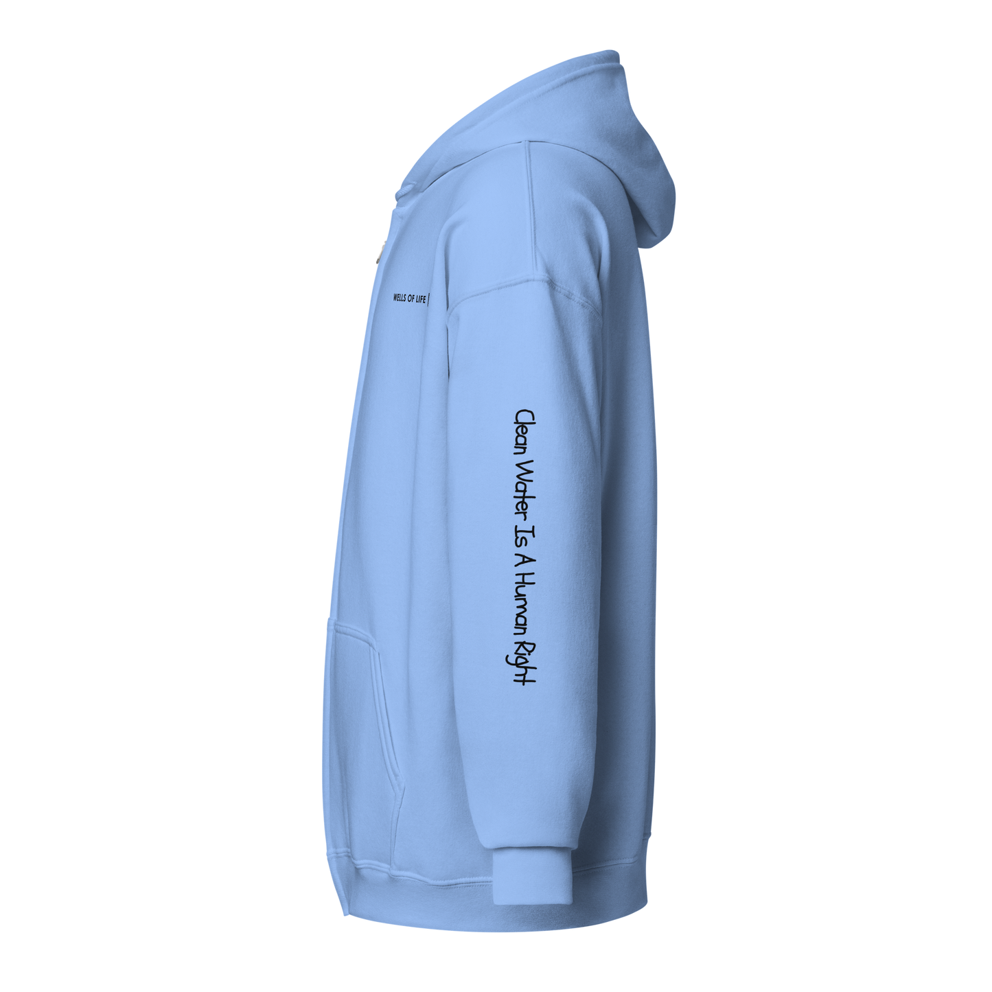 Clean Water Is A Human Right Unisex Heavy Blend Zip Hoodie