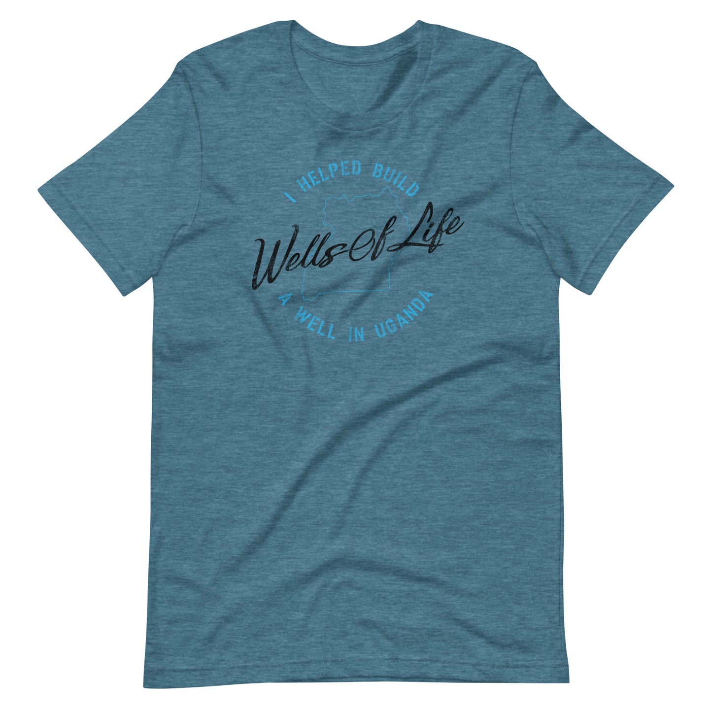 I Helped Build A Well In Uganda Vintage Print Unisex t-shirt