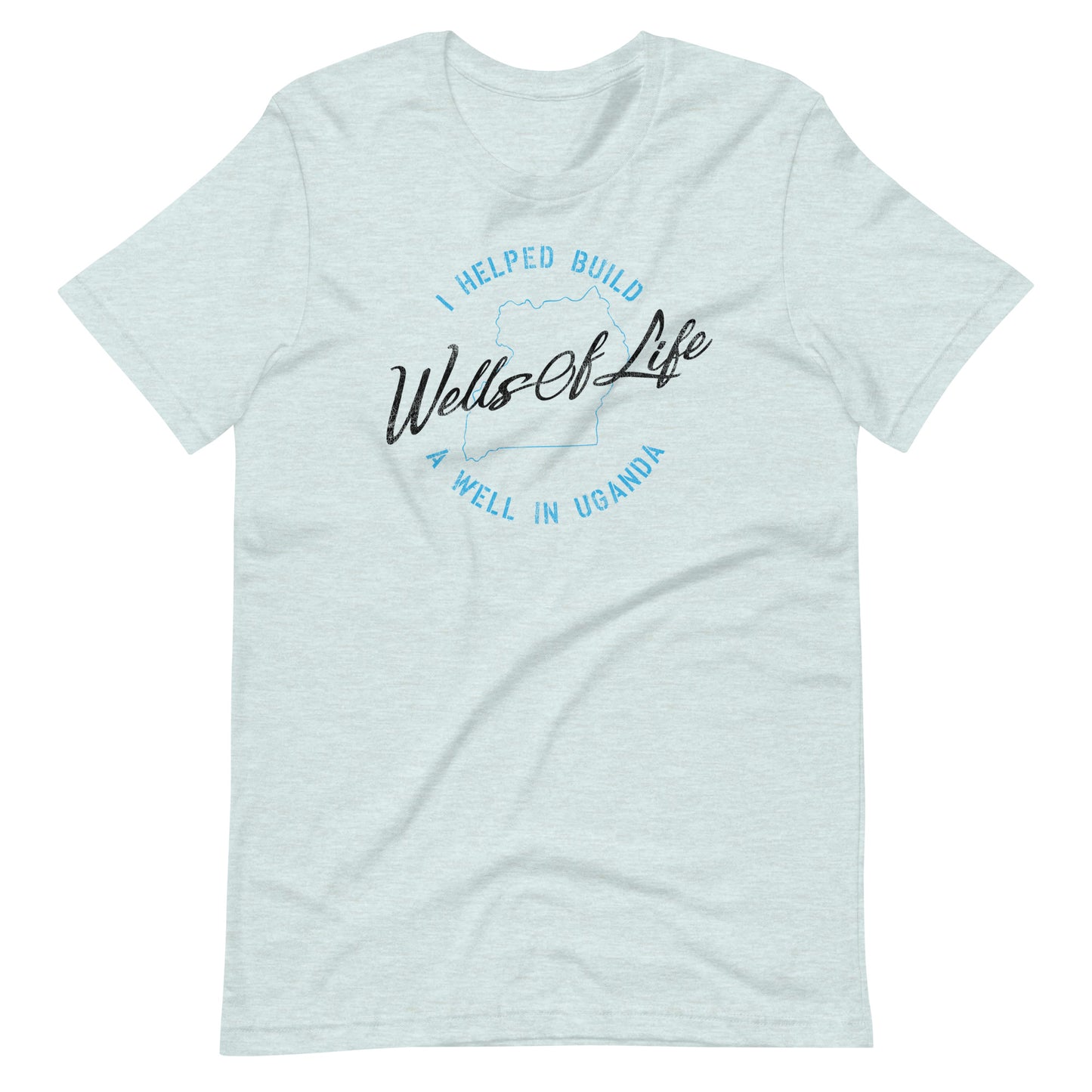 I Helped Build A Well In Uganda Vintage Print Unisex t-shirt