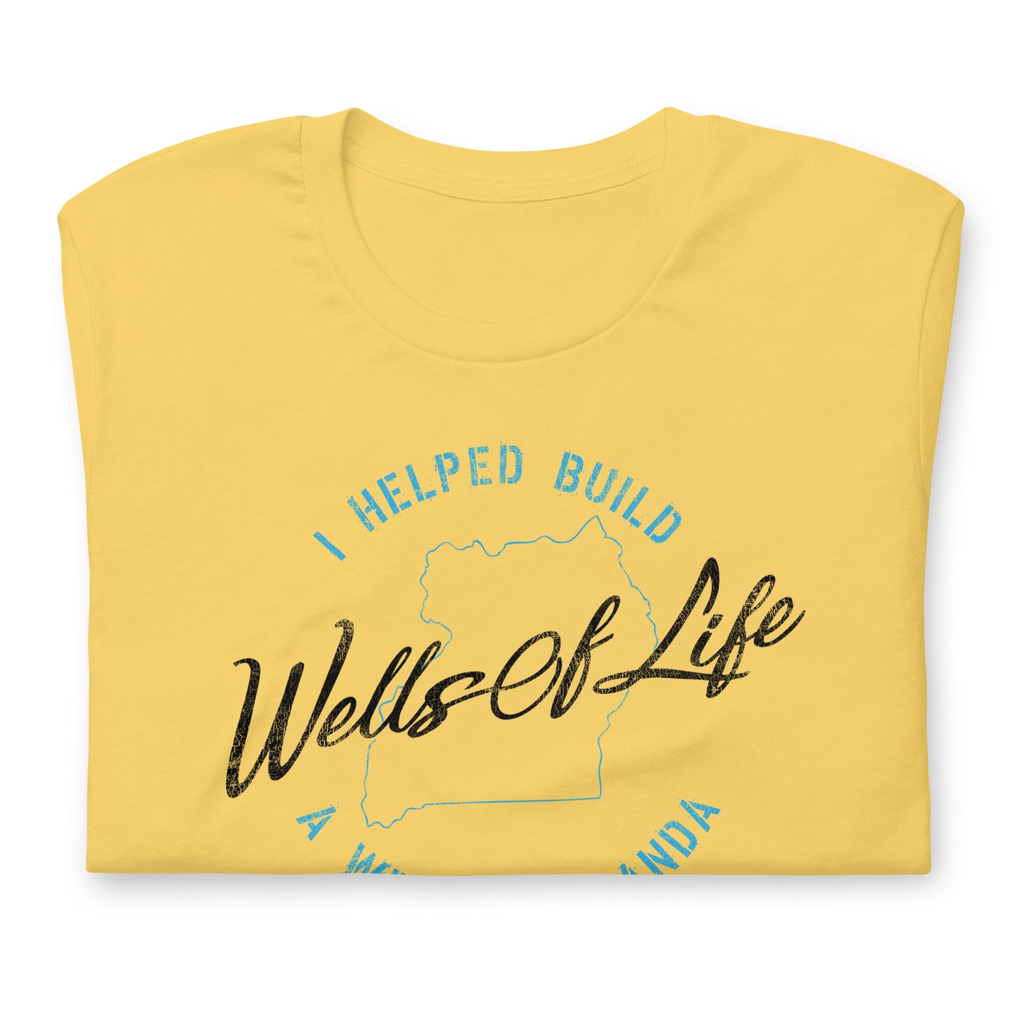 I Helped Build A Well In Uganda Vintage Print Unisex t-shirt