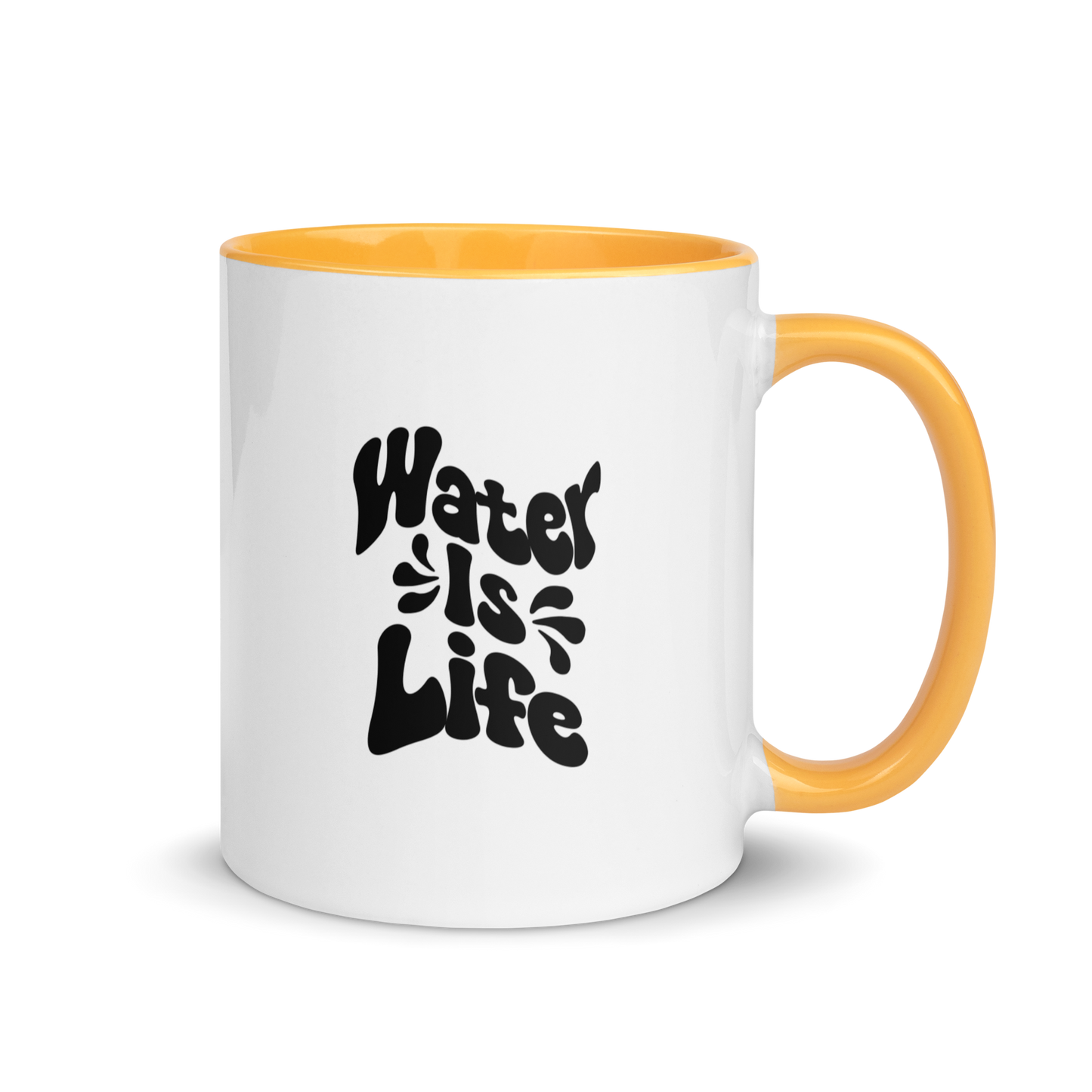 Water Is Life Mug with Color Inside