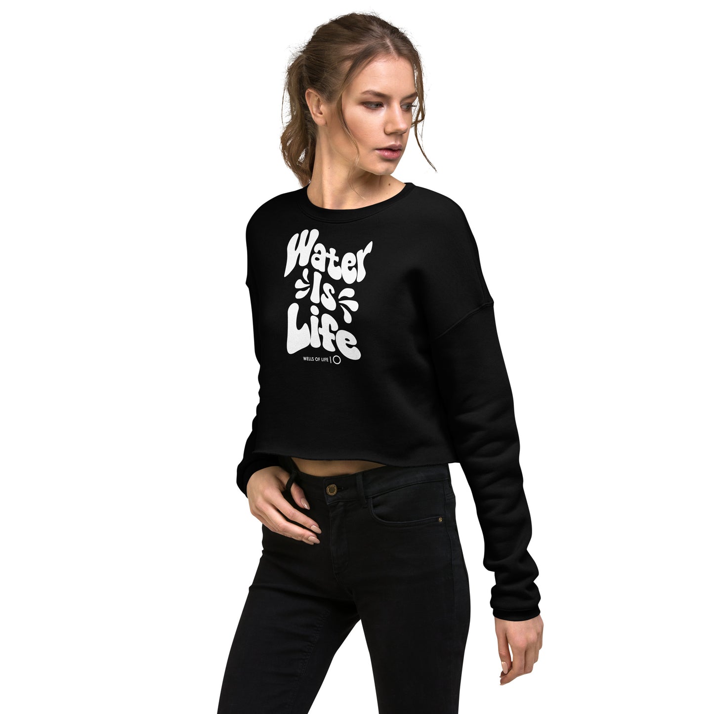 Water Is Life Women's Crop Sweatshirt