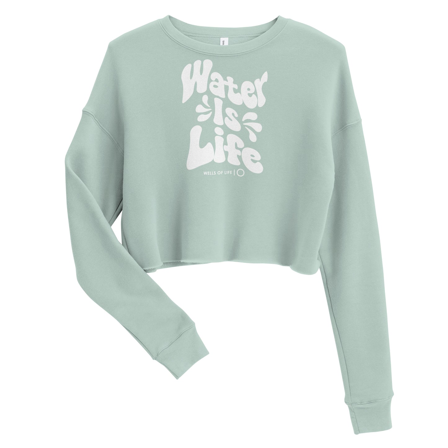 Water Is Life Women's Crop Sweatshirt