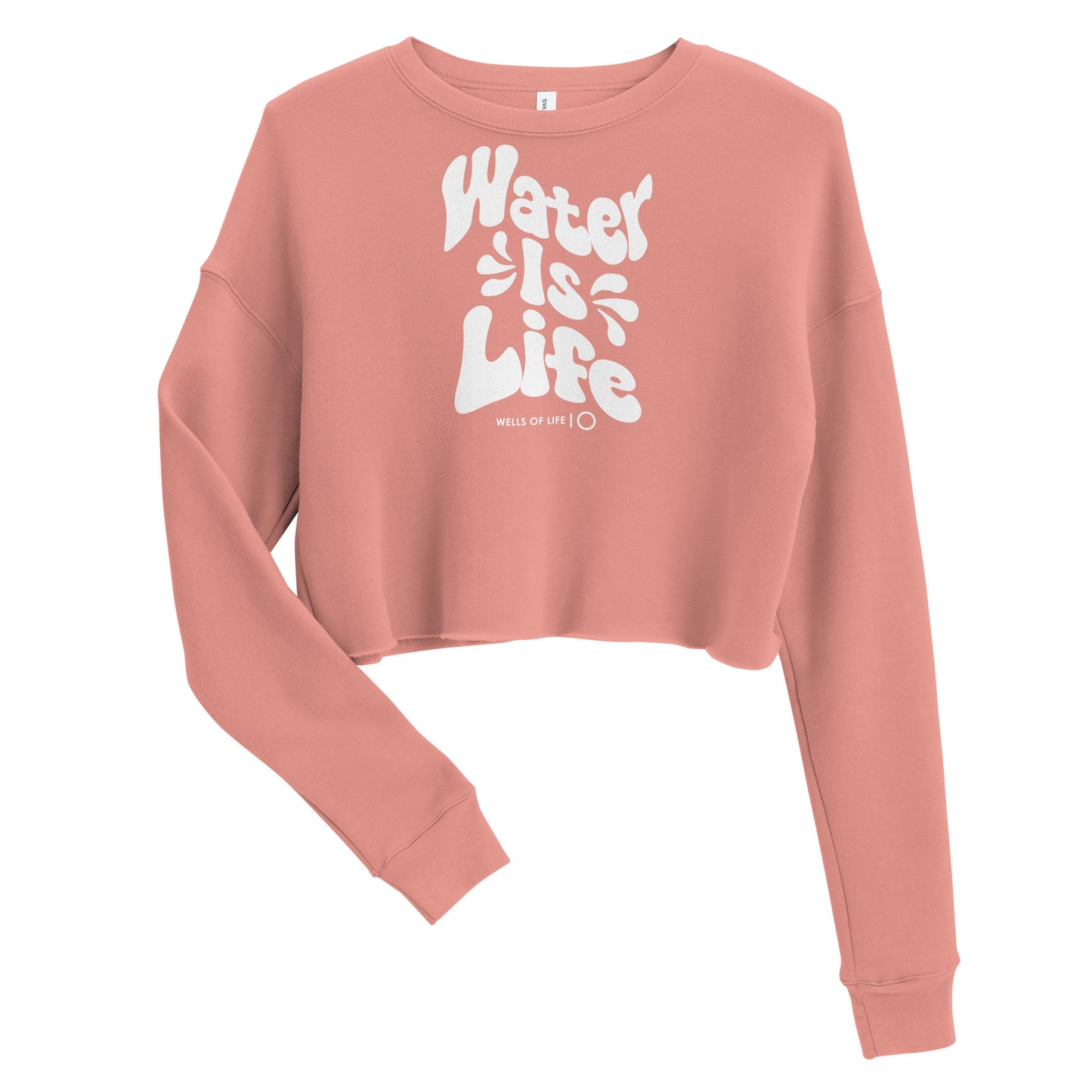 Water Is Life Women's Crop Sweatshirt