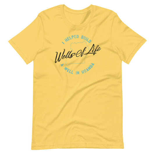 I Helped Build A Well In Uganda Vintage Print Unisex t-shirt