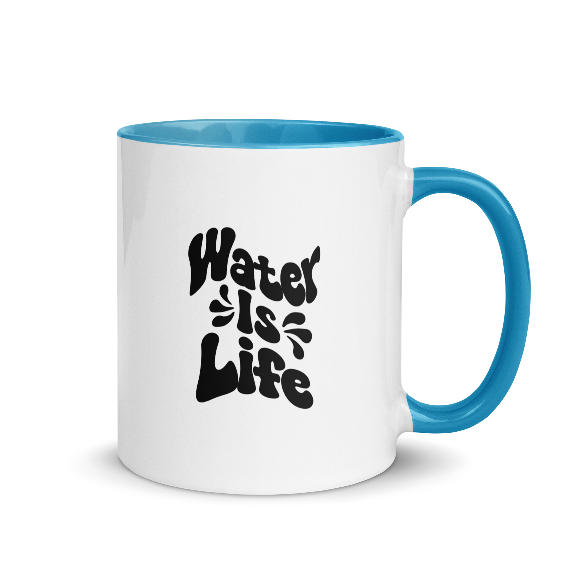 Water Is Life Mug with Color Inside – Wells Of Life Store