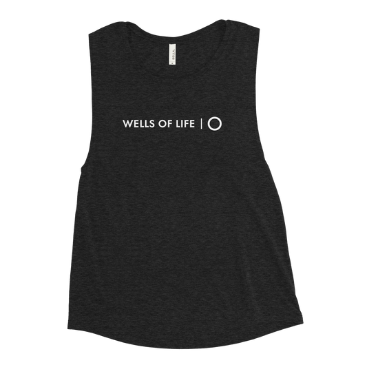 Wells Of Life Logo Women's Muscle Tank